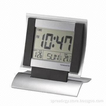Calendar digital clock, with big LCD display screen and big digital display
